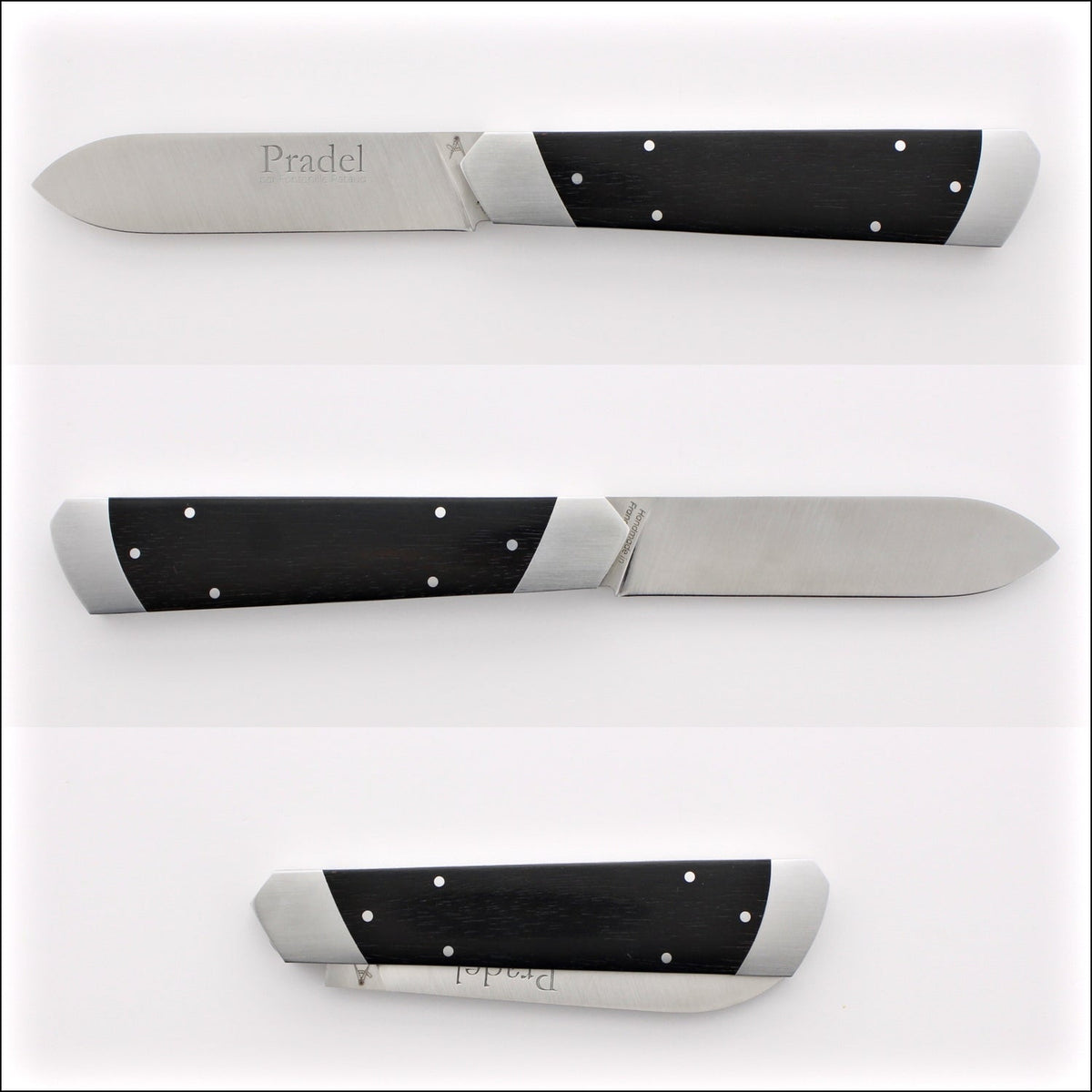 Pradel Folding Knife Ebony Handle &amp; Lock-Back by Fontenille Pataud