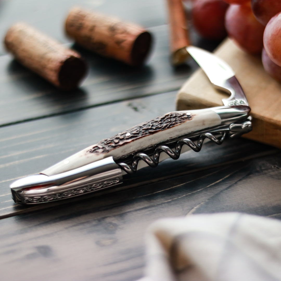 Forge de Laguiole Pinot Noir Elk Stag Handle