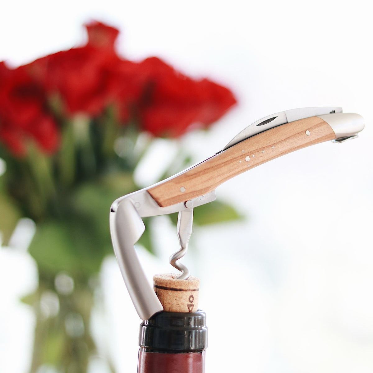 Forge de Laguiole Corkscrew Olive wood - Satin