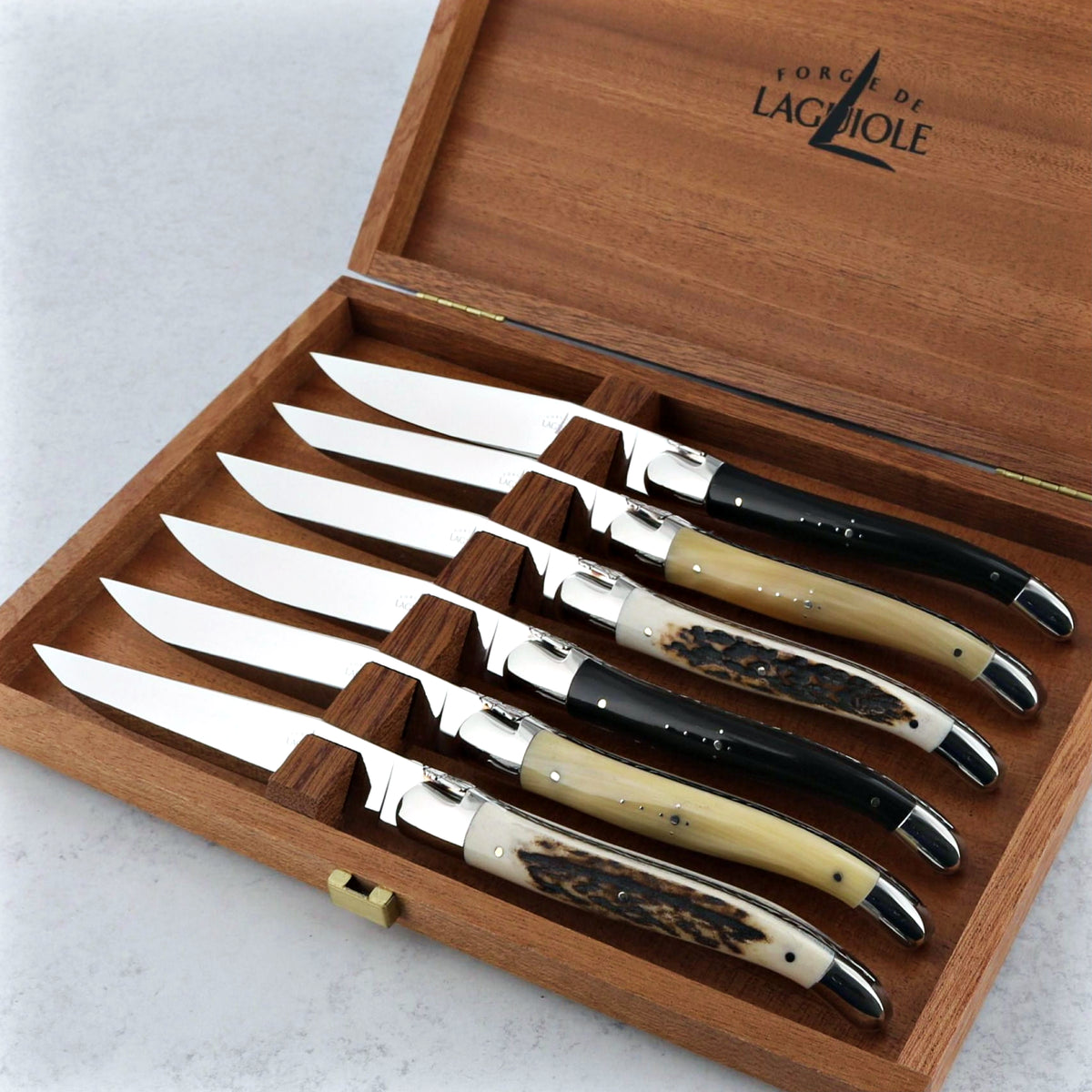 Forge de Laguiole Assorted Animalia Steak Knives - Luxury Presentation Set