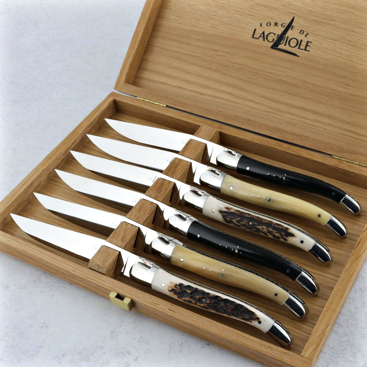 Forge de Laguiole Assorted Animalia Steak Knives - Luxury Presentation Set