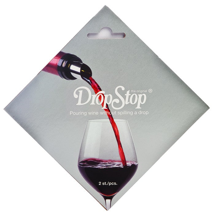 Two DropStop® Wine Pourers