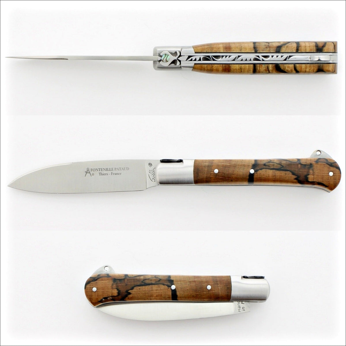 Yssingeaux Classic Pocket Knife - Burled beech End Grain