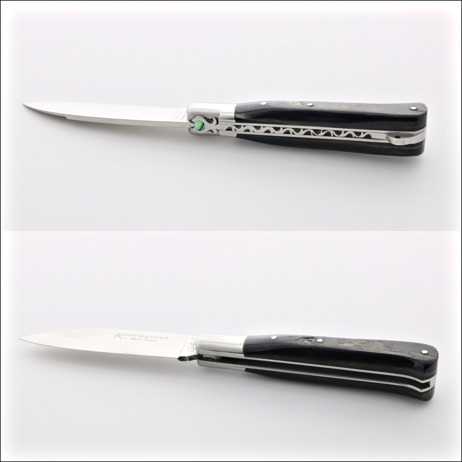 Yssingeaux 11 cm Classic Pocket Knife - Dark Ram Horn