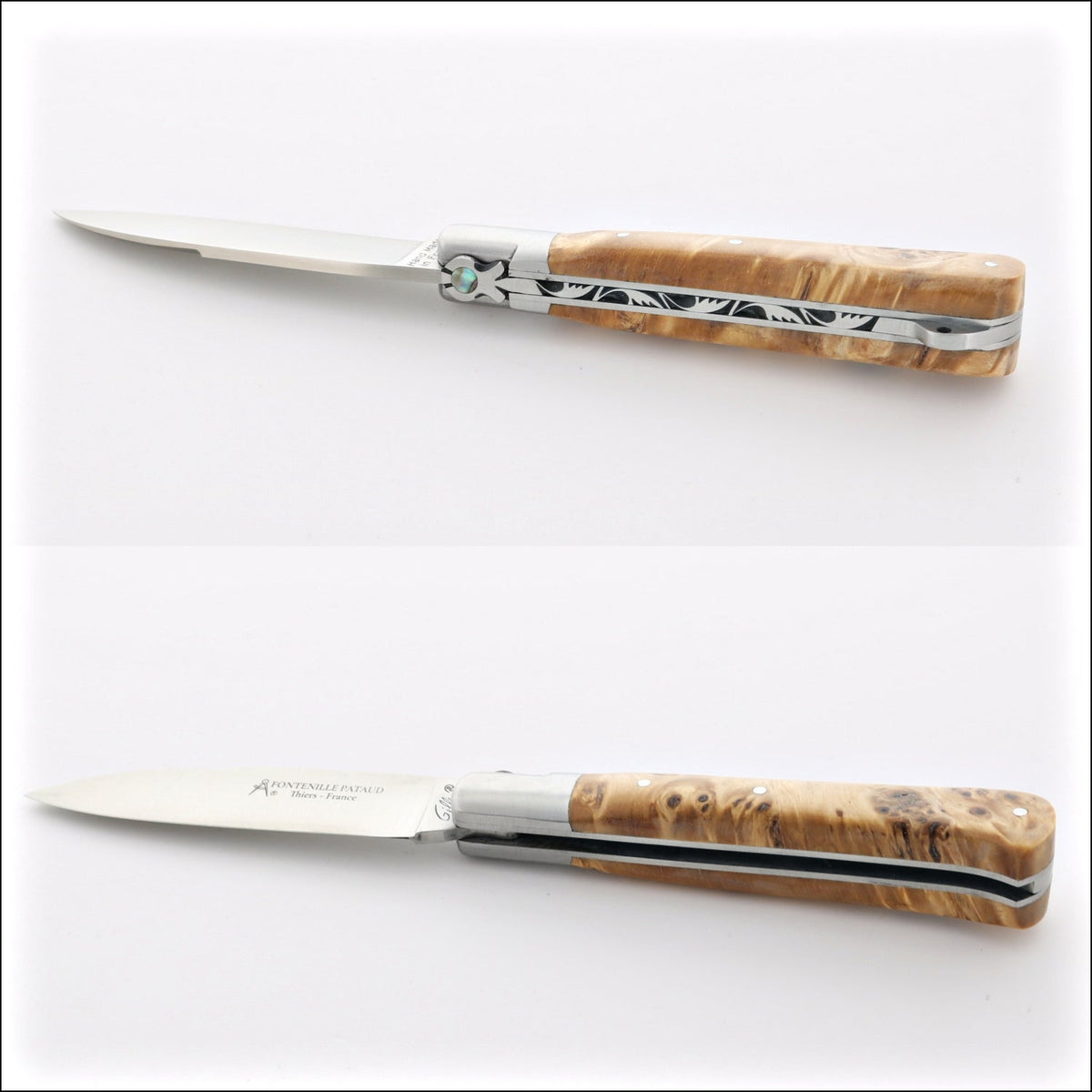 Yssingeaux 11 cm Classic Pocket Knife - Maple Burl