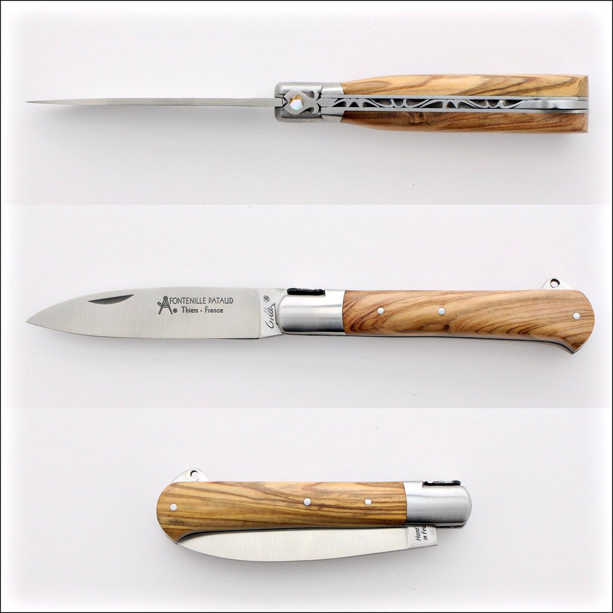 Yssingeaux 11 cm Classic Pocket Knife - Olive Wood Handle