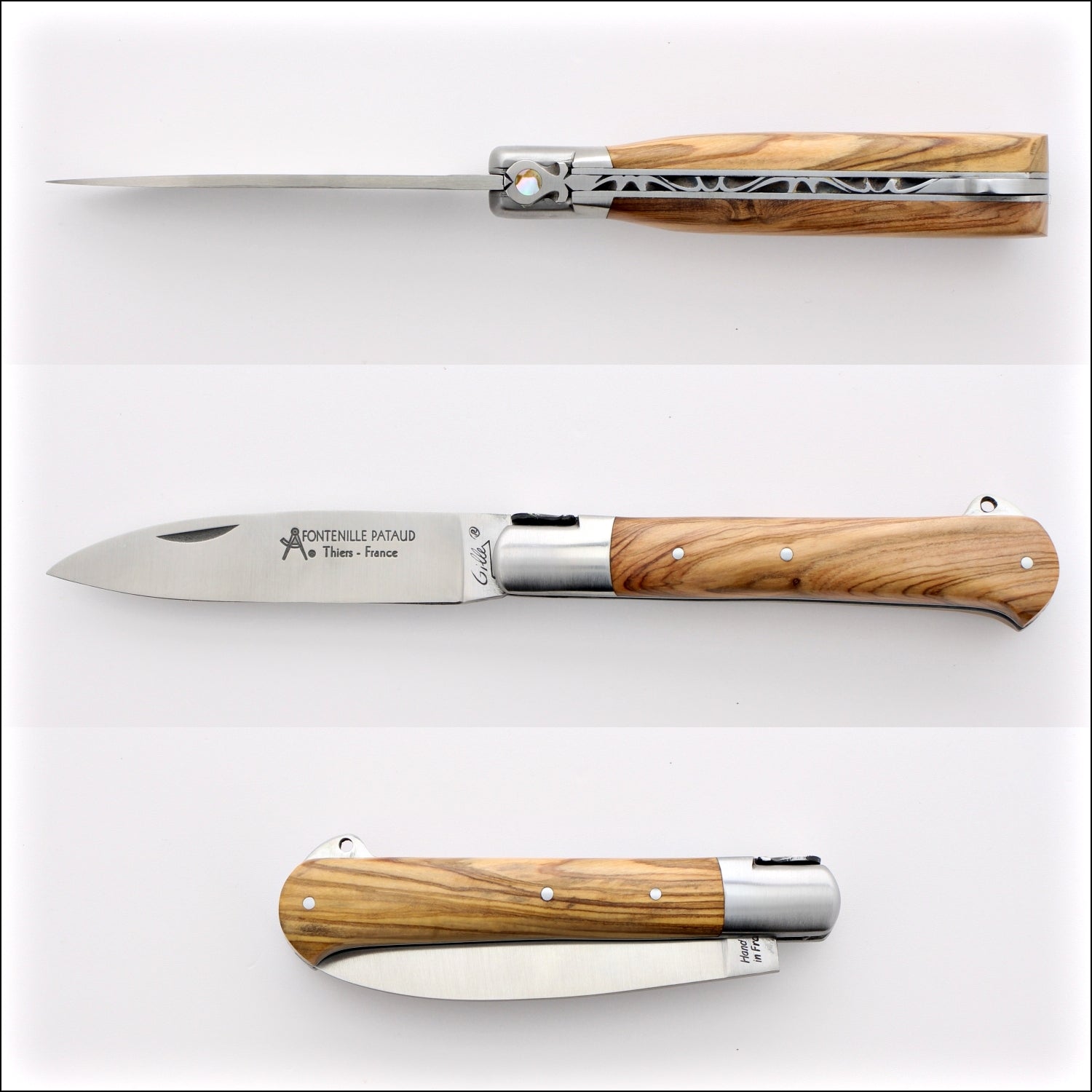 Yssingeaux 11 cm Classic Pocket Knife - Olive Wood Handle