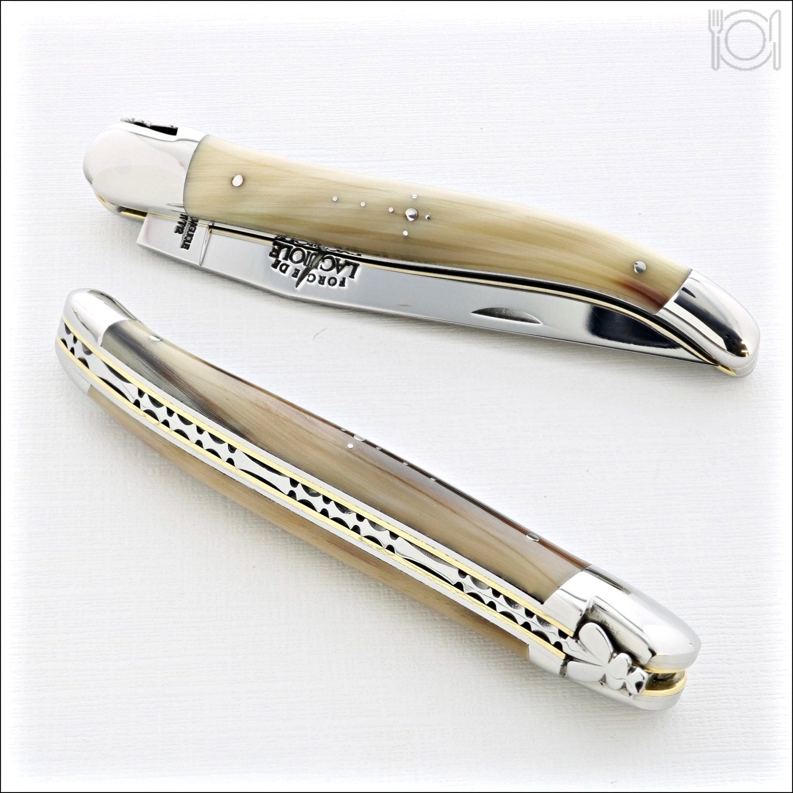 12 cm Carvé Boraldes Series - Light Horn Tip Handle - Shiny