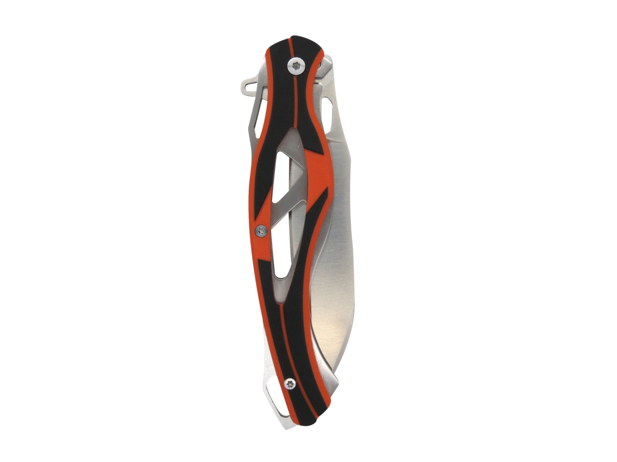 AR1890 Black &amp; Orange G10 Handle Flipper Knife-Linerlock