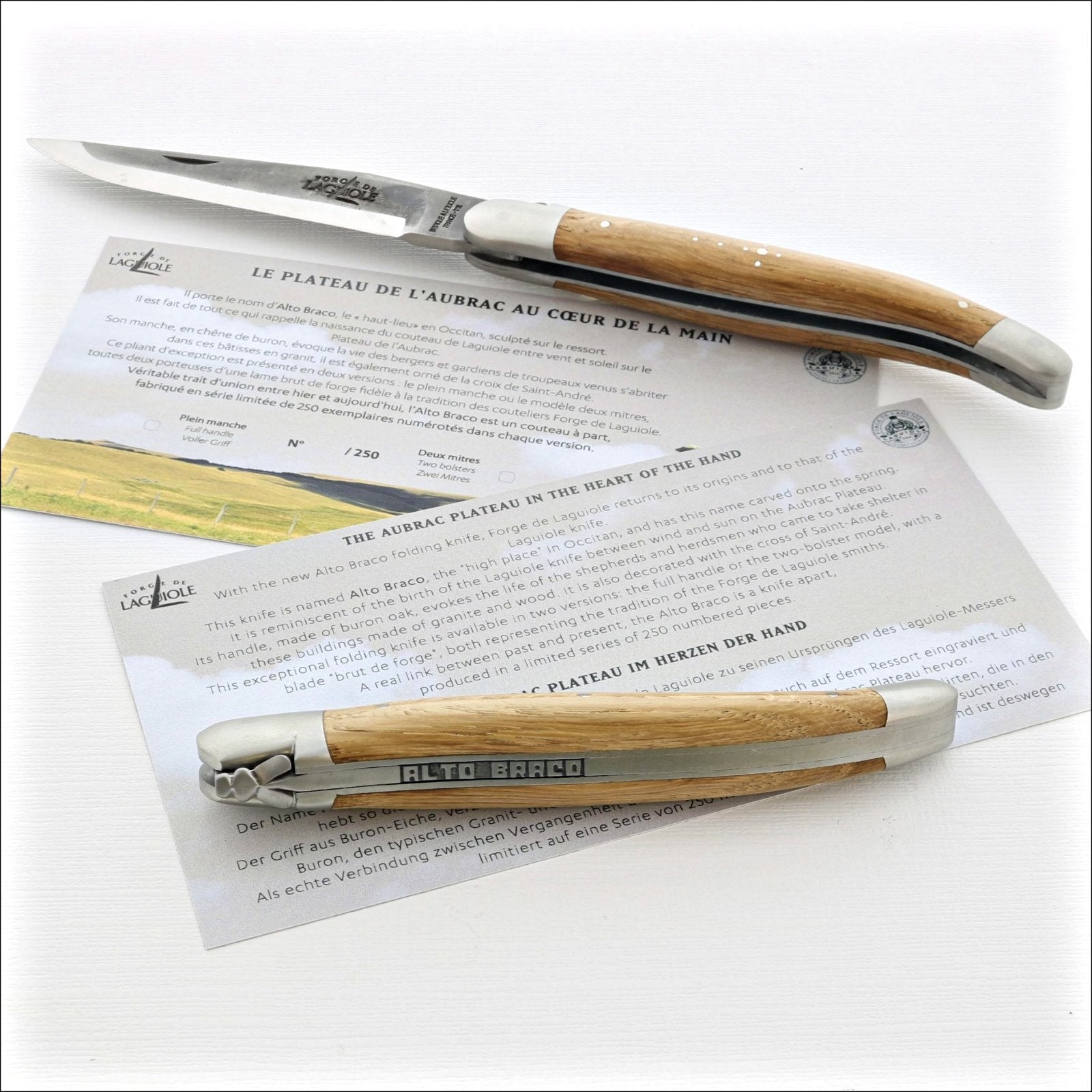 Alto Braco 12 cm Brut de Forge Pocket Knife - Limited Edition