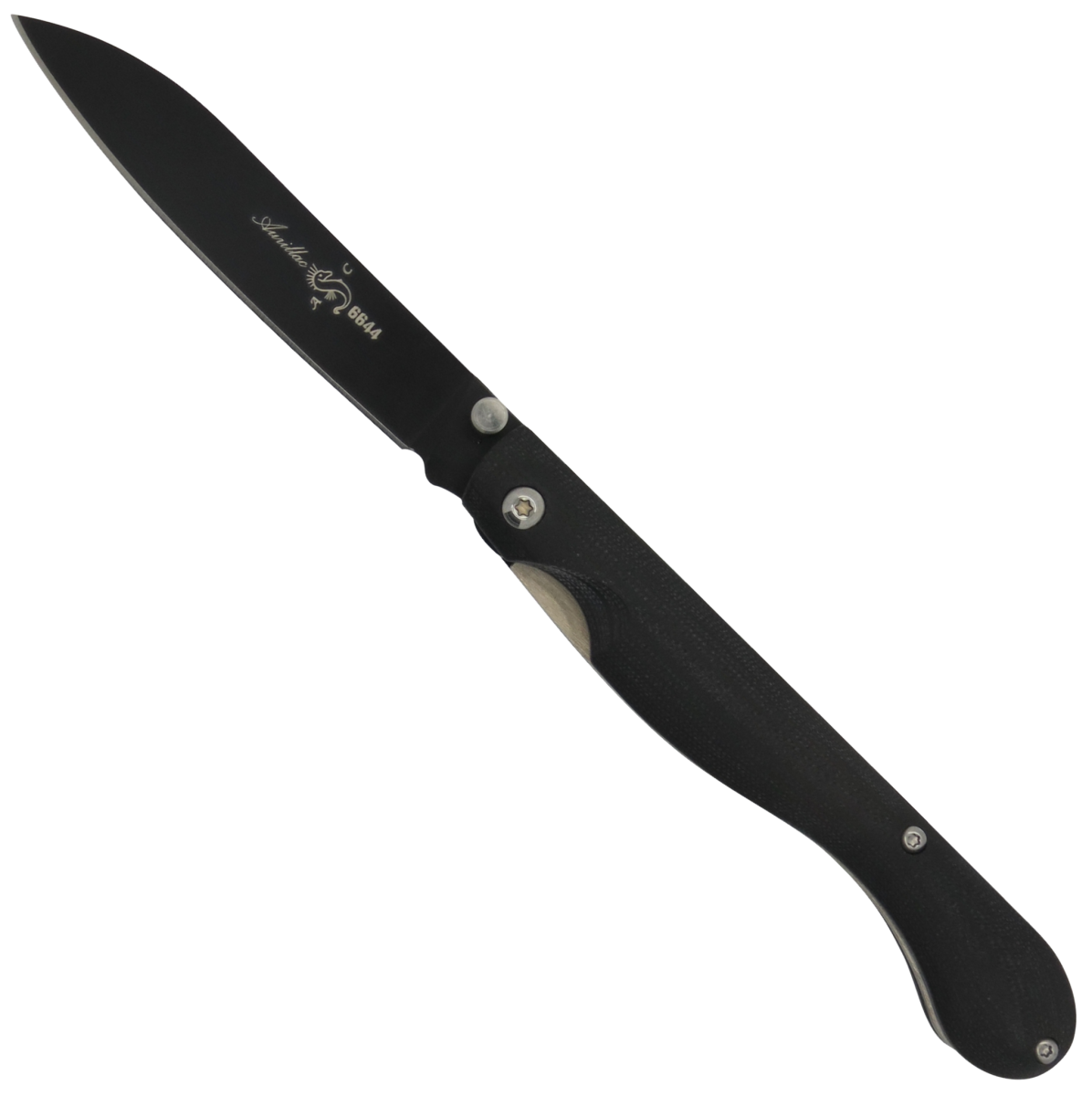 Aurillac Titanium Black G10 Handle Linerlock Folding Knife-Linerlock