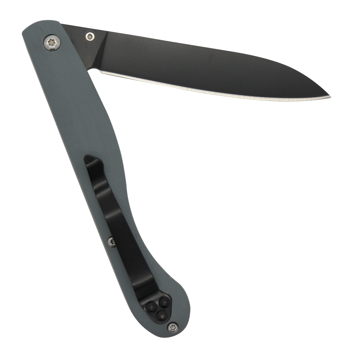 Aurillac Titanium Gray G10 Handle Linerlock Folding Knife-Linerlock