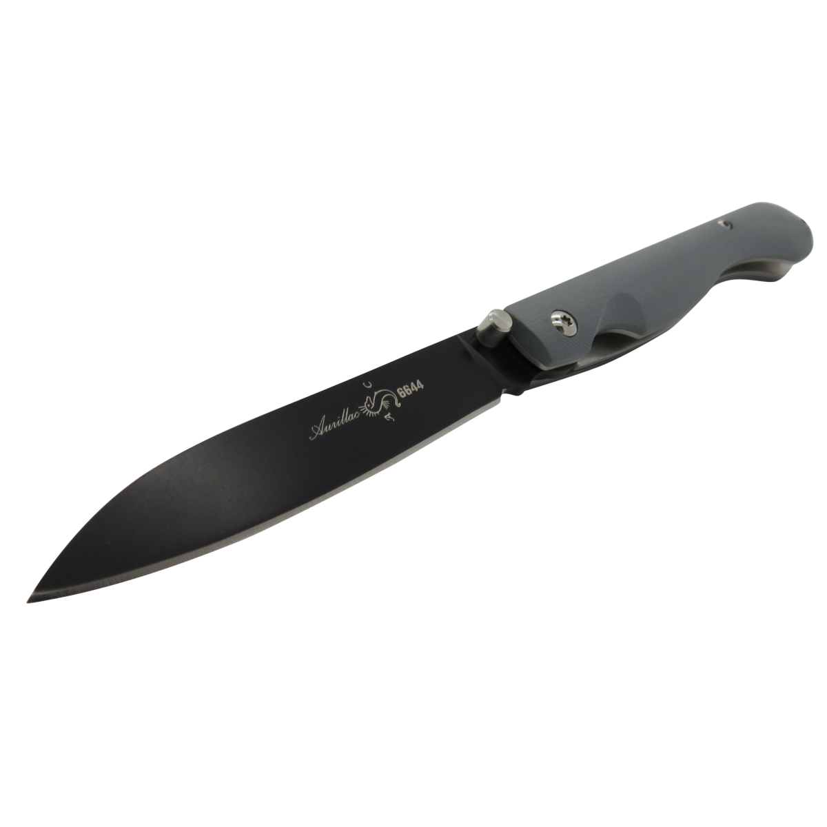 Aurillac Titanium Gray G10 Handle Linerlock Folding Knife-Linerlock