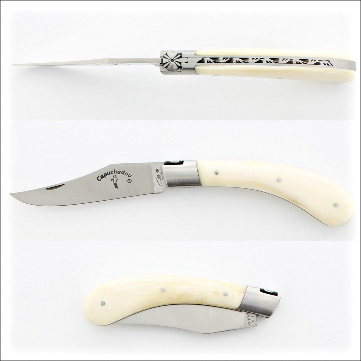 Capuchadou 12 cm Classic Cattle Bone Folding Knife