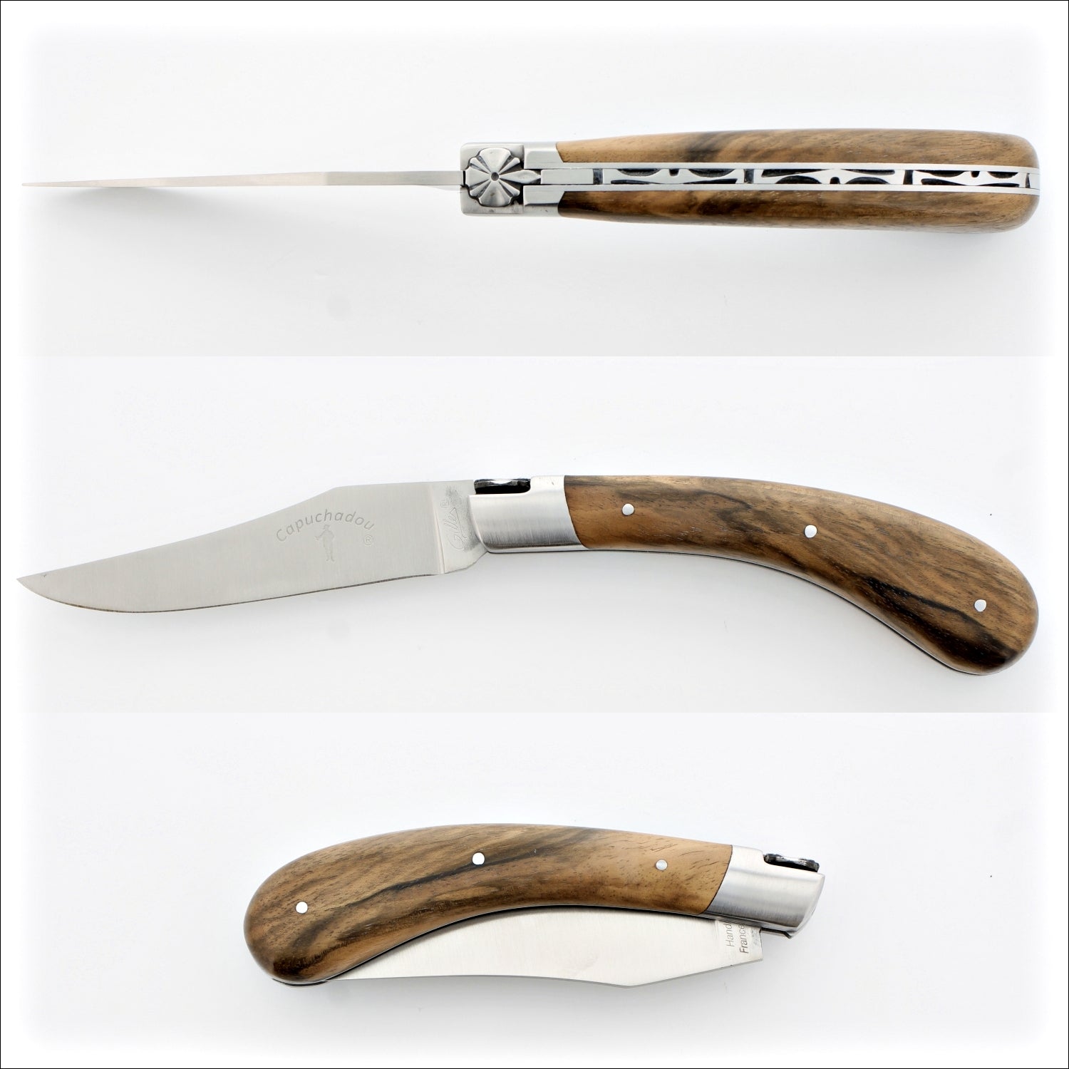 Capuchadou 12 cm Classic Folding Knife - Burled Walnut