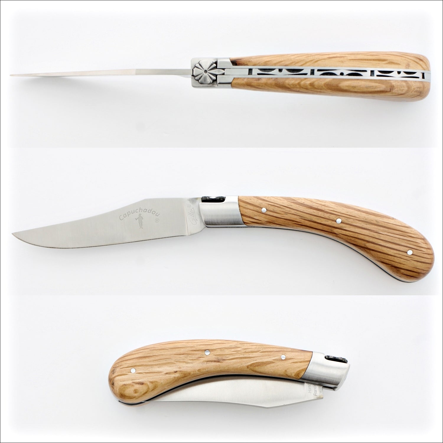 Capuchadou 12 cm Classic Folding Knife - Oak Barrel Wood