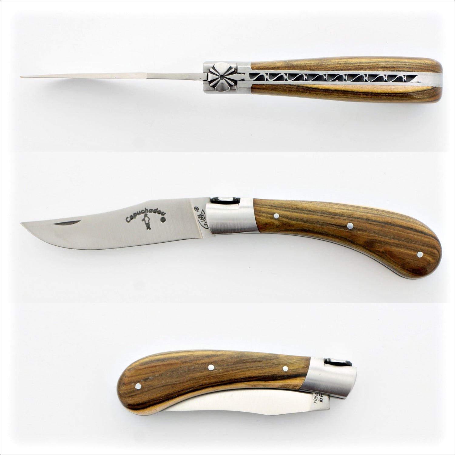 Capuchadou® 10 cm Classic Folding Knife Pistachio Wood