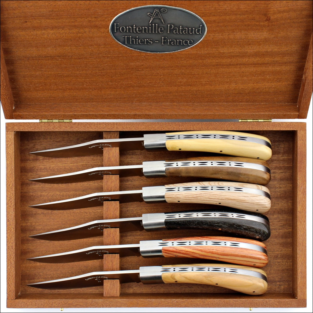 Capuchadou® Mixed Handles Steak Knives - Set of 6