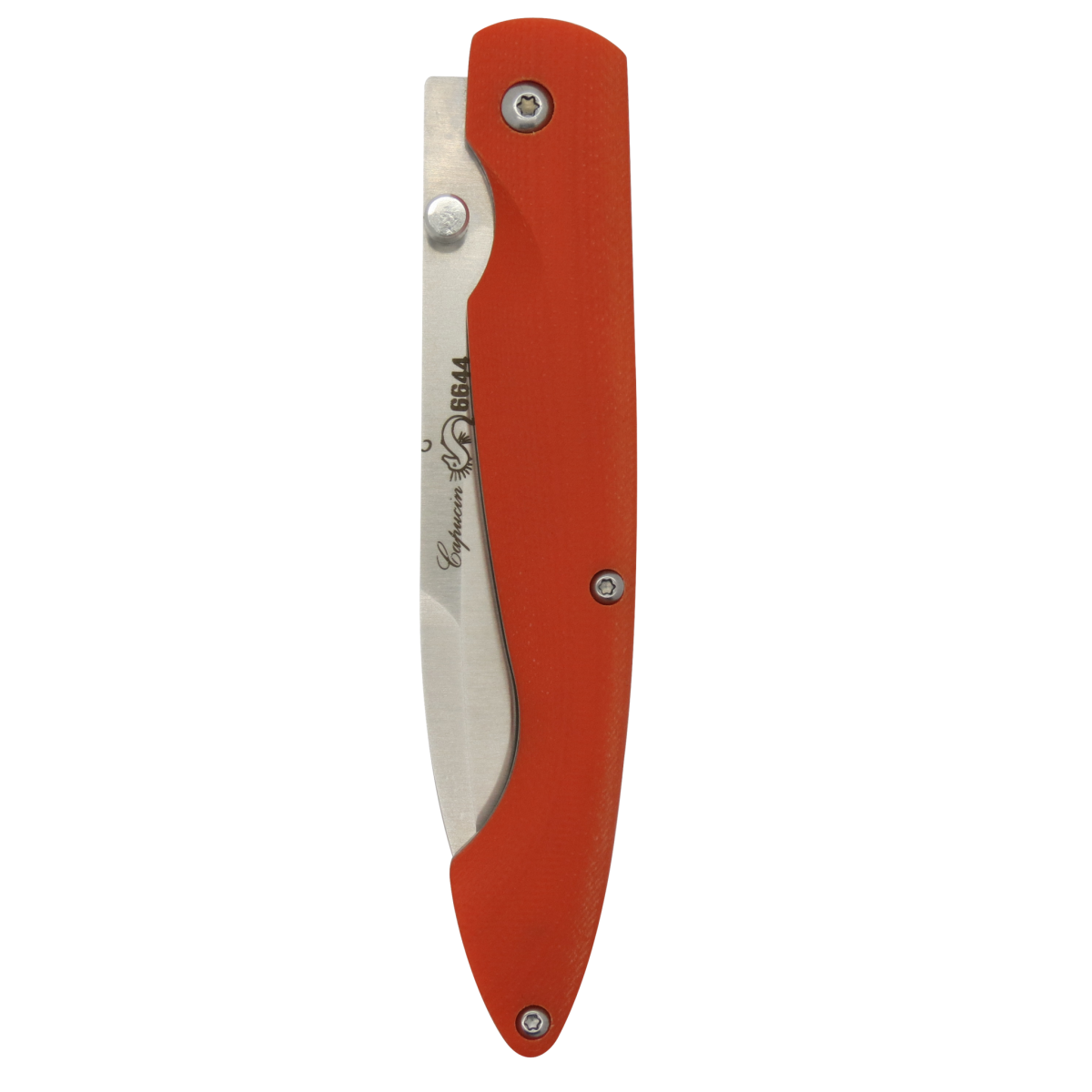 Capucin Orange G10 Handle Linerlock Folding Knife-Linerlock