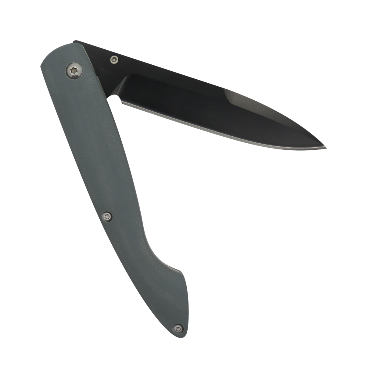 Capucin Titanium Gray G10 Handle Linerlock Folding Knife-Linerlock