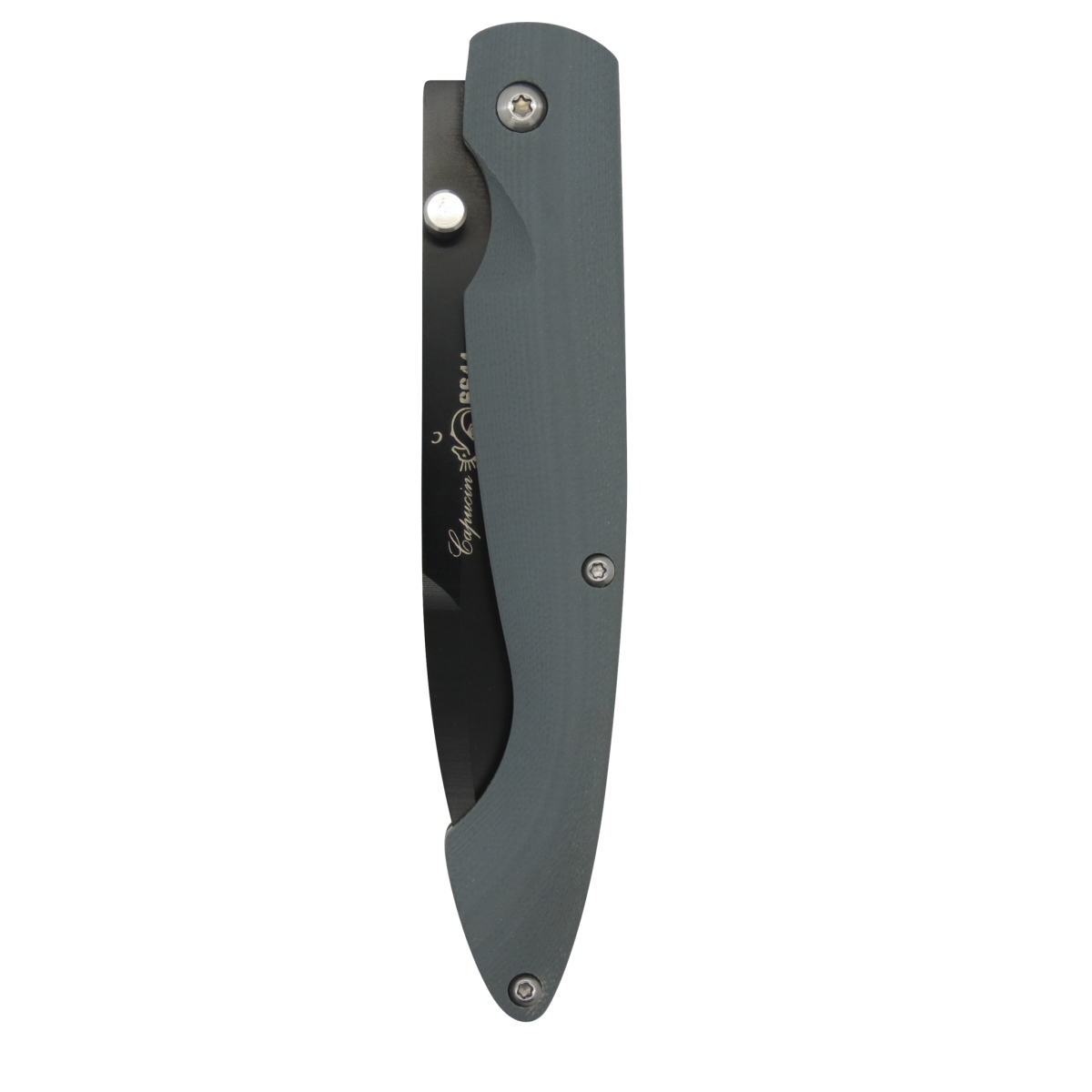 Capucin Titanium Gray G10 Handle Linerlock Folding Knife-Linerlock