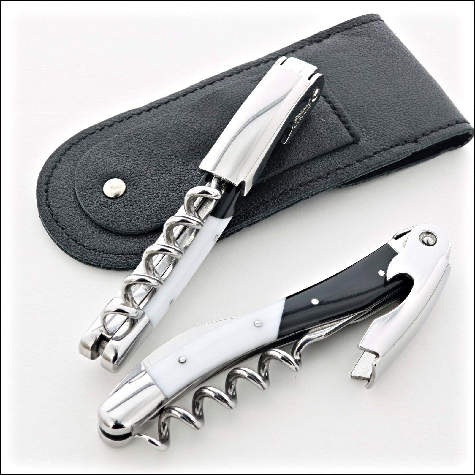 Chateau Laguiole Classic Black & White Corkscrew (2020 Version)-Waiter Corkscrew