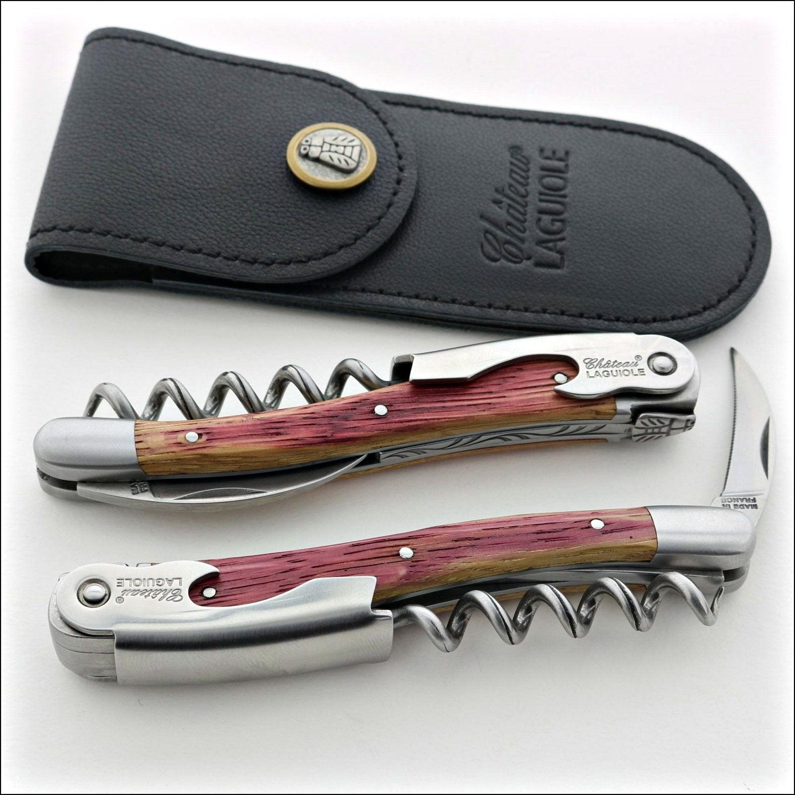 Chateau Laguiole Classic Oak Barrel Wood Corkscrew (2020 Version)