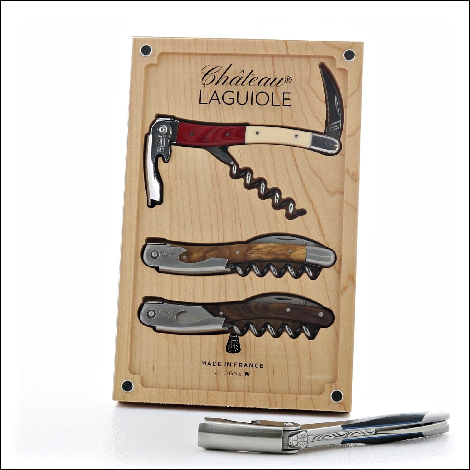 Chateau Laguiole Display - 3 Corkscrews