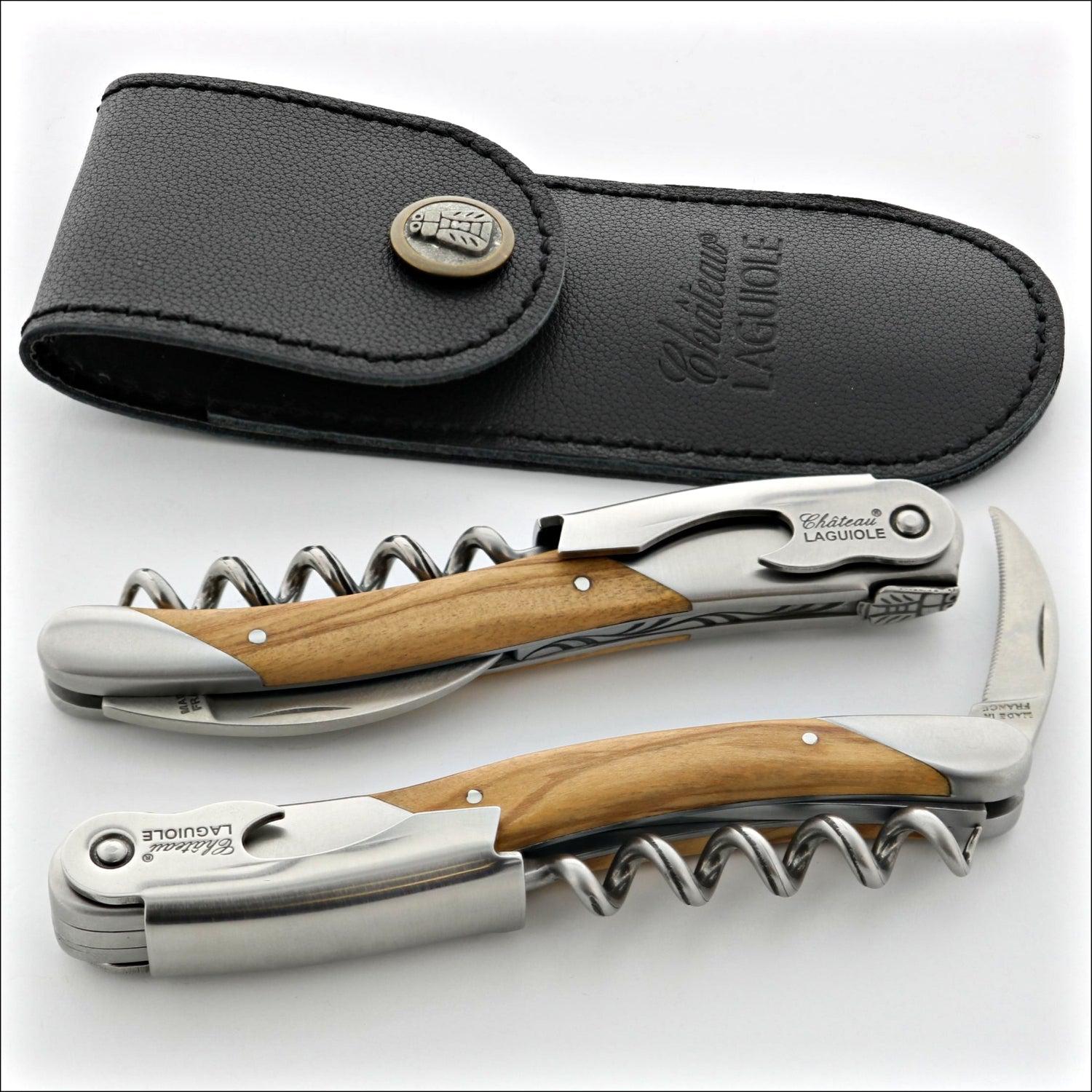 Chateau Laguiole Grand Cru Olive Wood Corkscrew