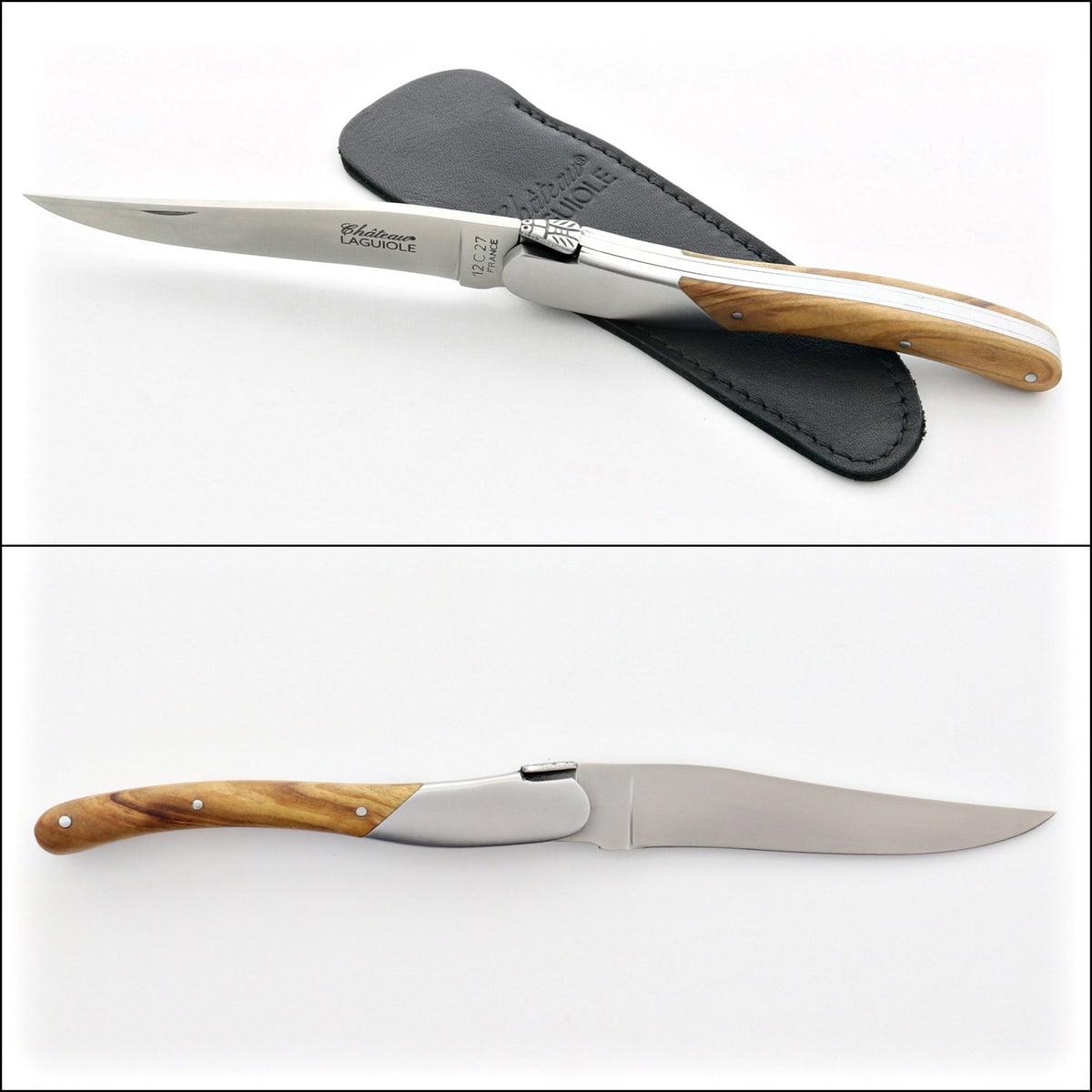 Chateau Laguiole Grand Cru Pocket Knife Olive Wood-POCKET KNIFE