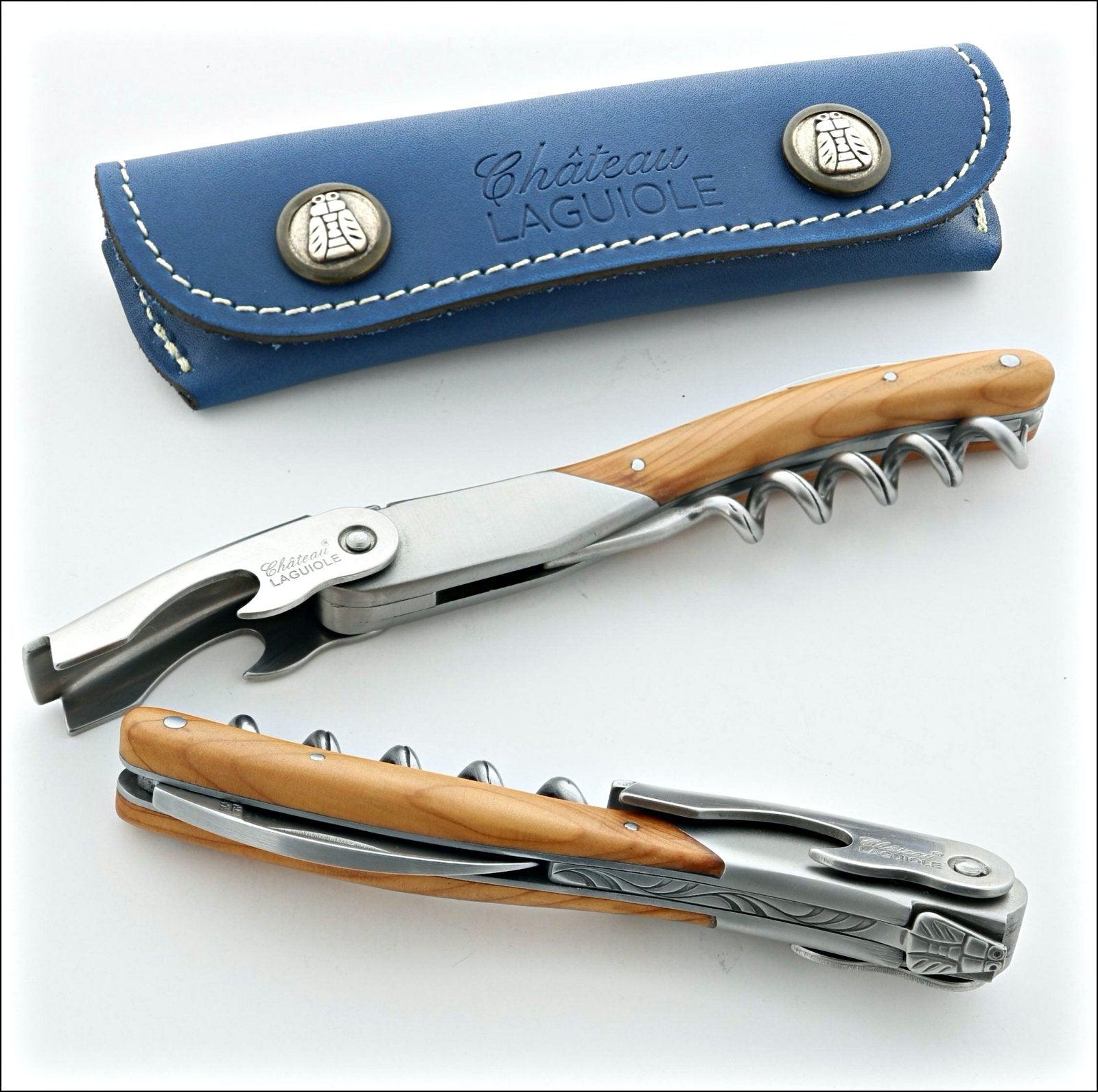 Chateau Laguiole Versailles Series - Yew Wood du Bosquet - 224 years old wood-Waiter Corkscrew