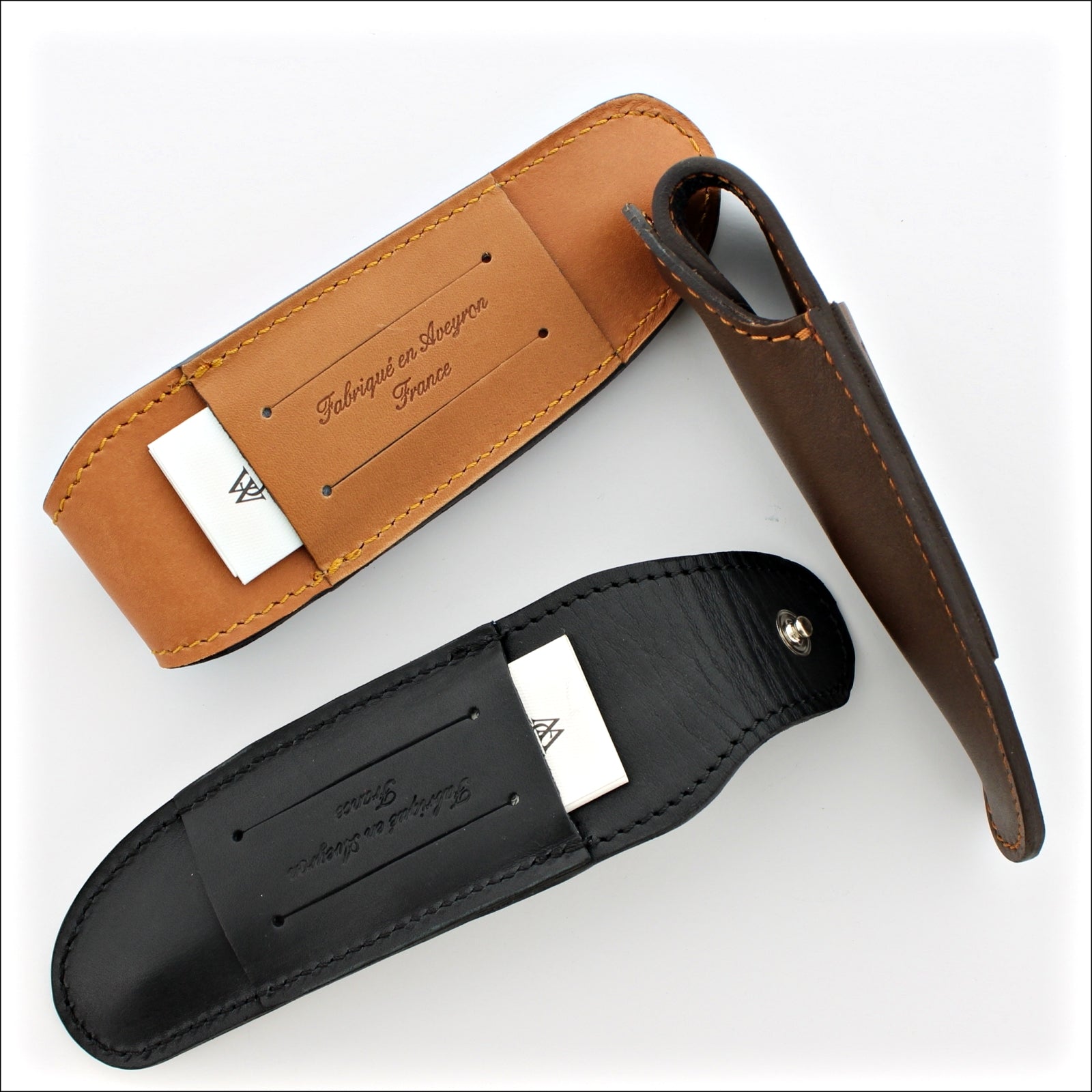 Class Leather Knife Sheath for 11 to 13 cm Pocket Knives