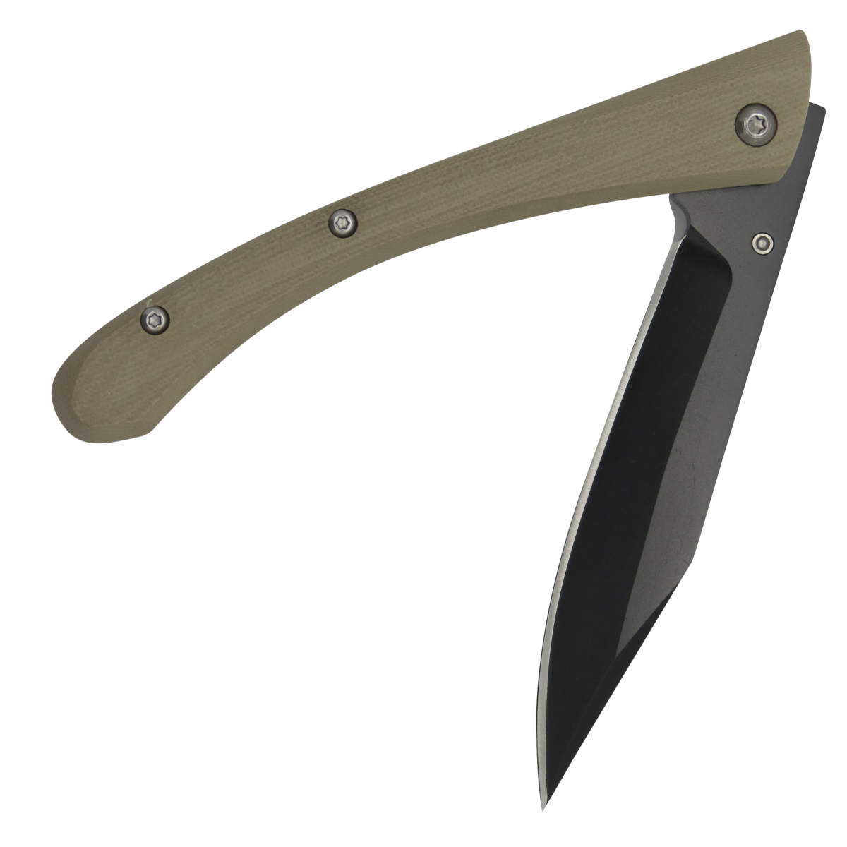 Clermont Titanium Desert G10 Handle Linerlock Folding Knife-Linerlock
