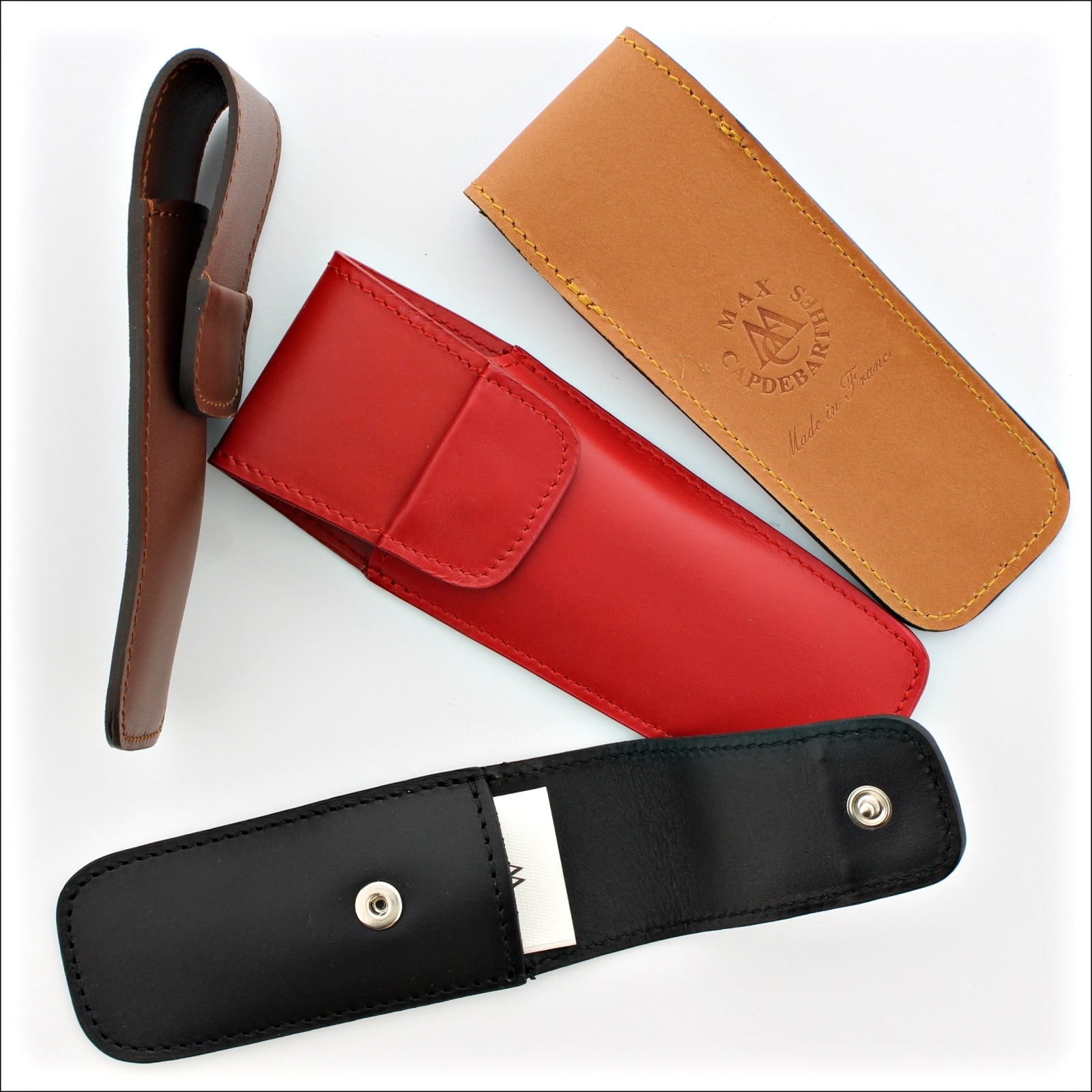 Club Leather Knife Sheath for 9 to 12 cm Pocket Knives