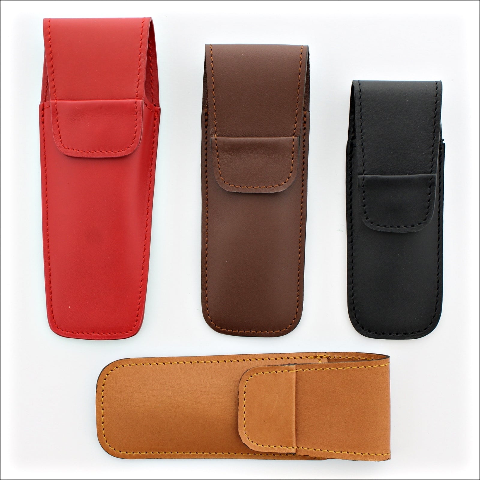 Club Leather Knife Sheath for 9 to 12 cm Pocket Knives