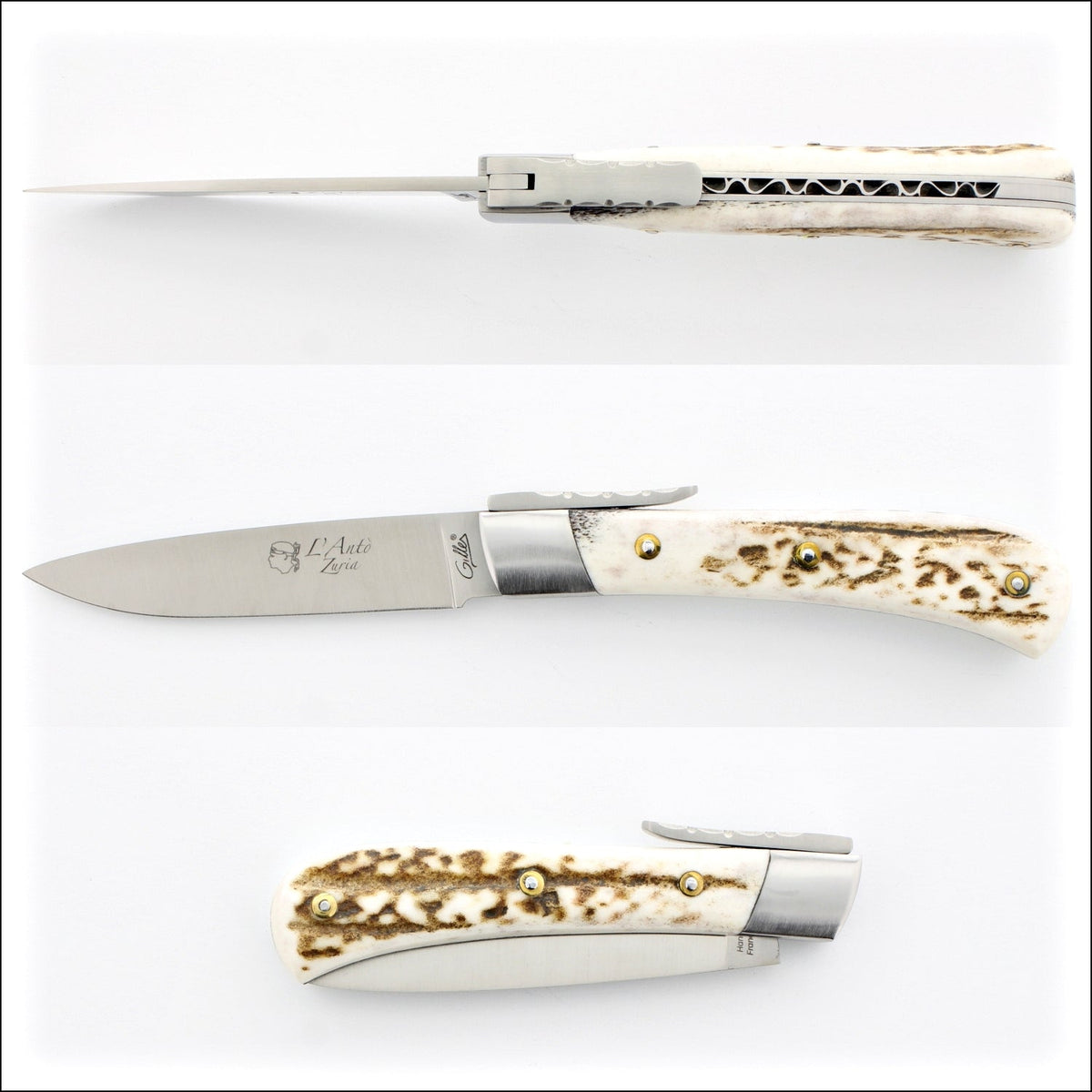 Corsican L&#39; Antò Pocket Knife Deer Stag