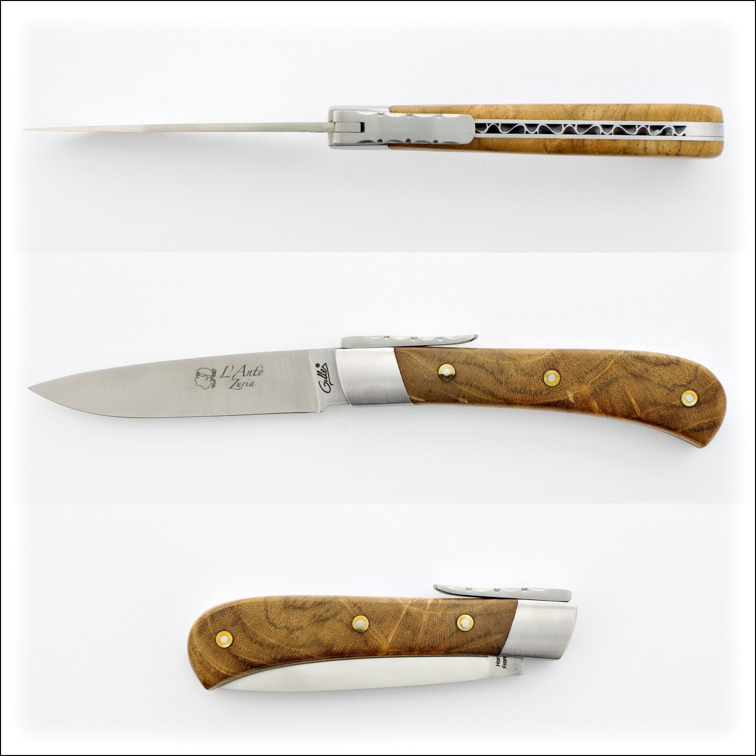 Corsican L' Antò Pocket Knife Teak Handle