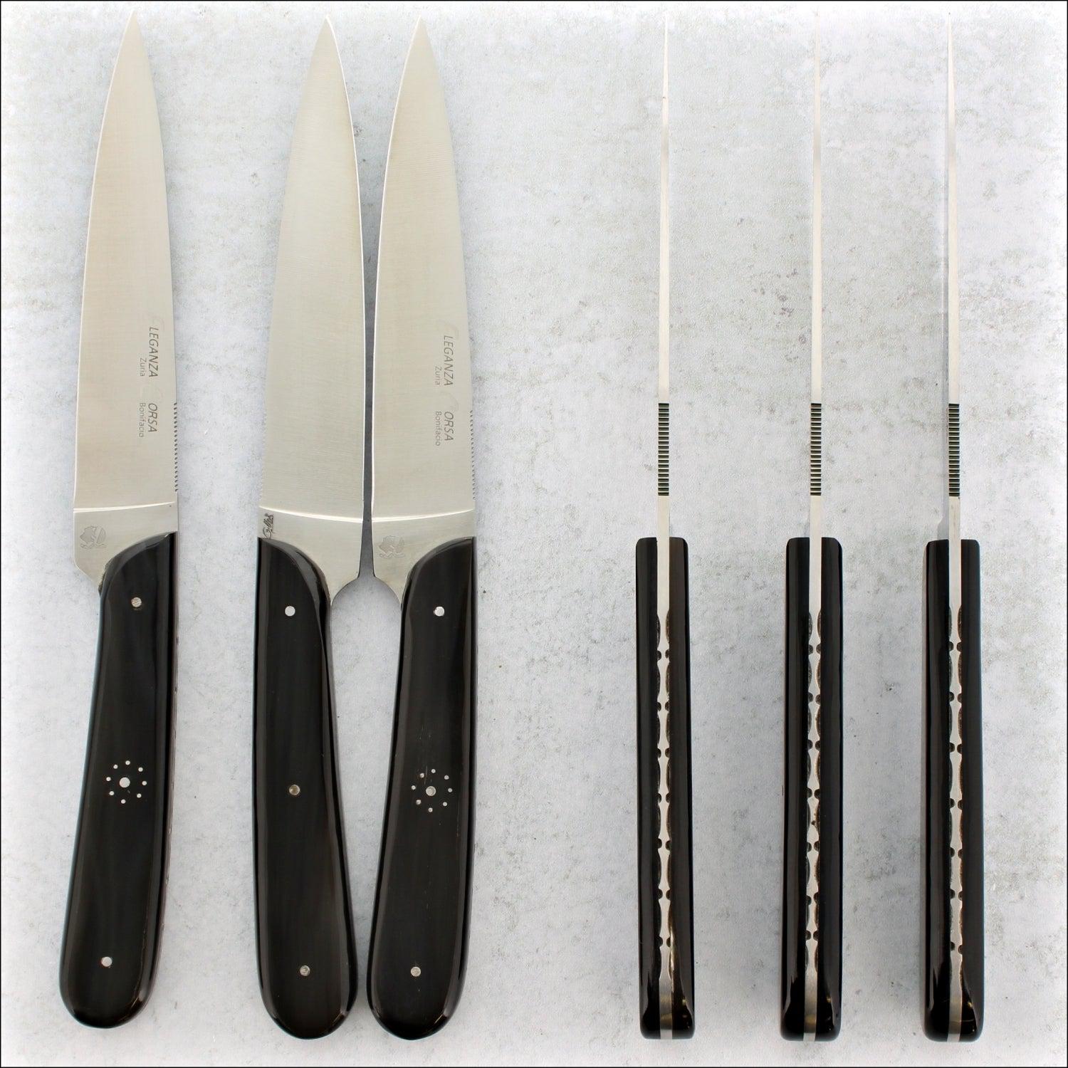 Eleganza Corsa Steak Knives - Ebony - Set of 6