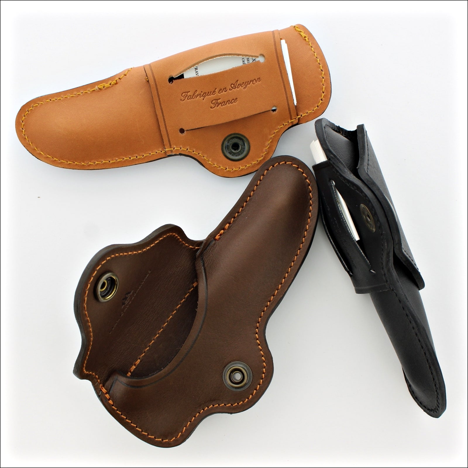 Evasion Leather Sheath for 11 & 12 cm Laguiole Knives