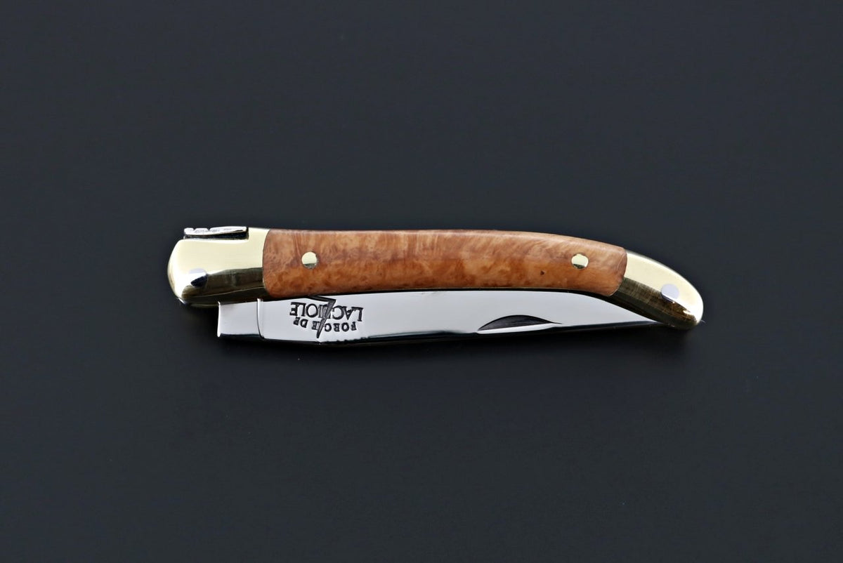 Forge de Laguiole 7cm Pocket Knife Briarwood Handle-Cutlery