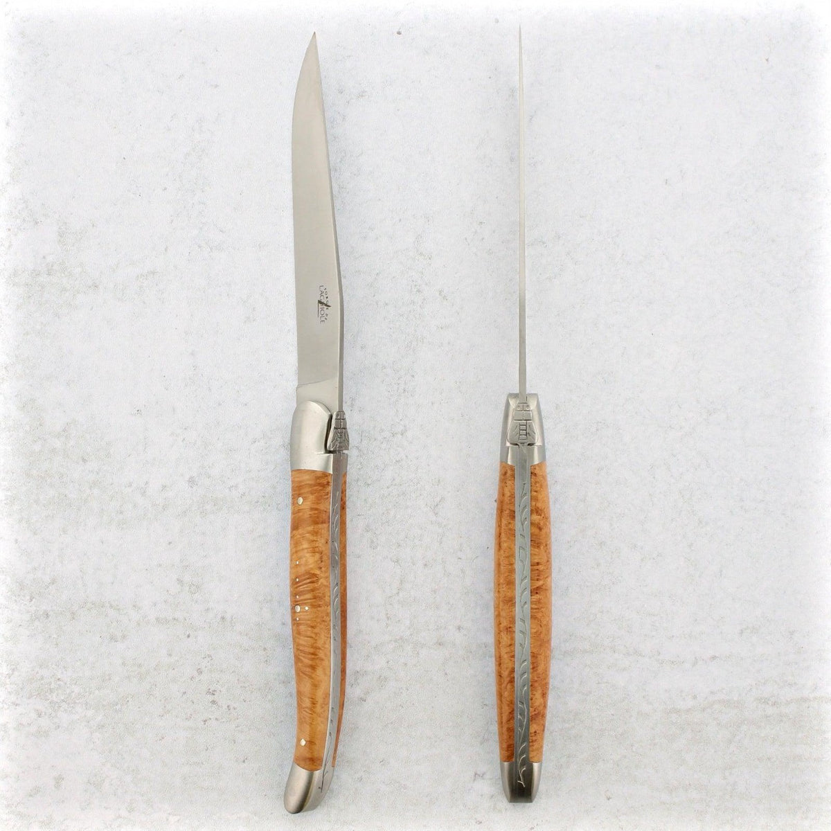 Forge de Laguiole Briarwood Steak Knives - Brushed