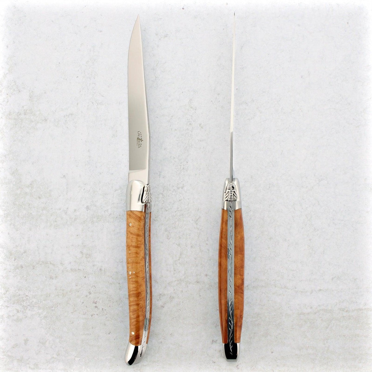 Forge de Laguiole Briarwood Steak Knives - Shiny