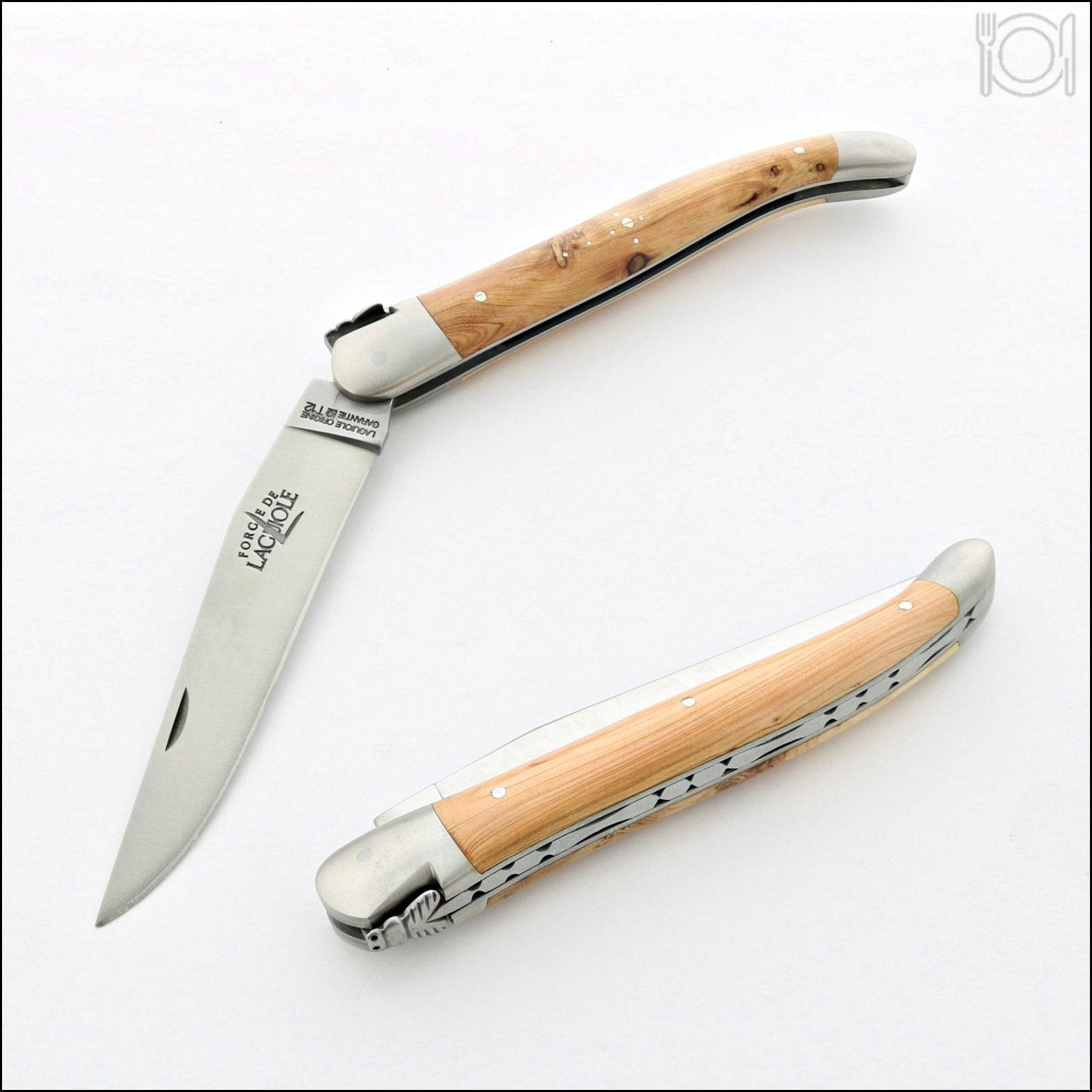 Forge de Laguiole Carvé 12 cm Juniper Handle-POCKET KNIFE