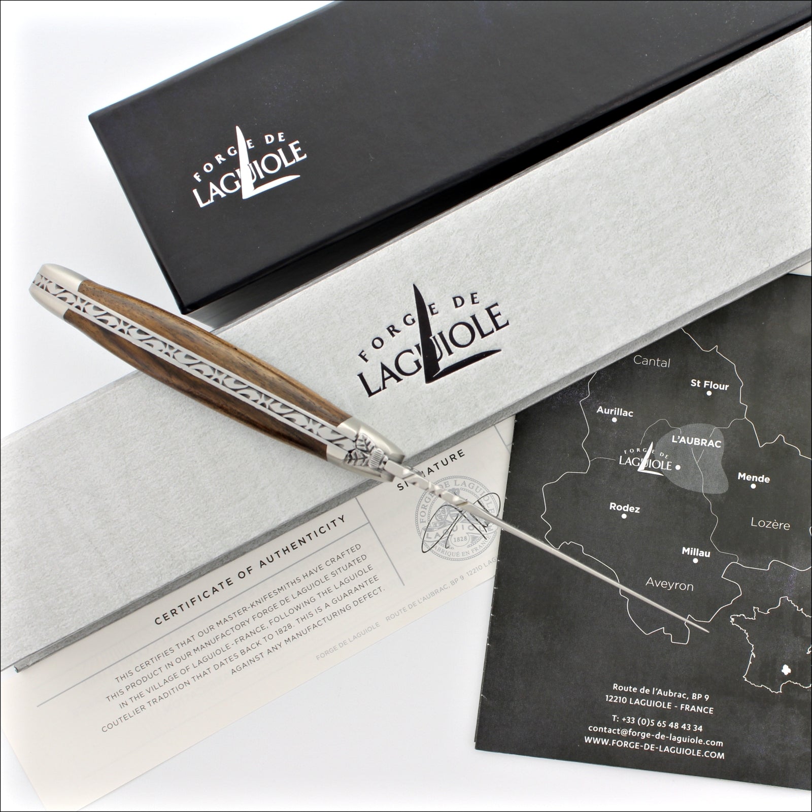 Forge de Laguiole Collection 11 cm Walnut - Satin Finish