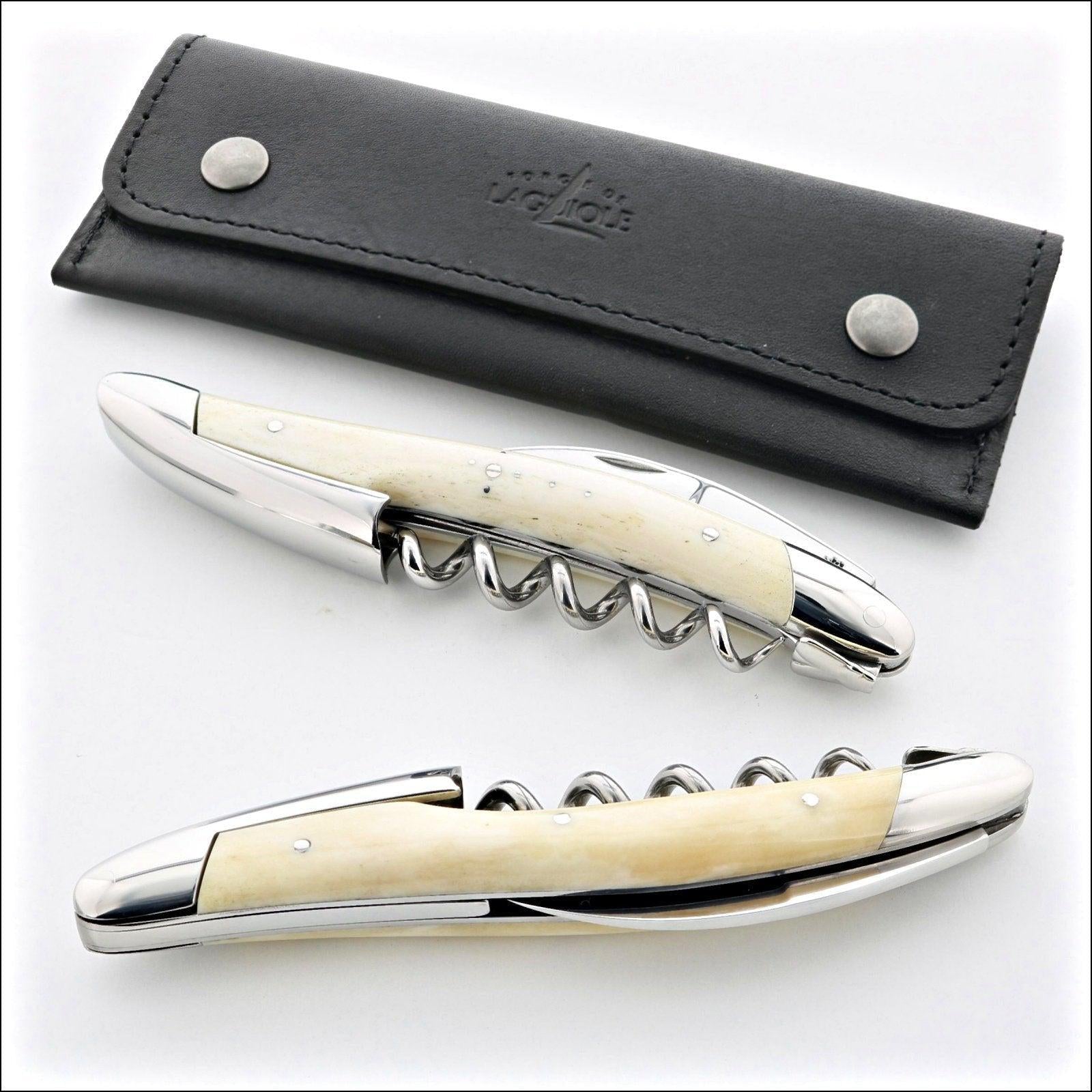 Forge de Laguiole Corkscrew Bone Handle-Waiter Corkscrew