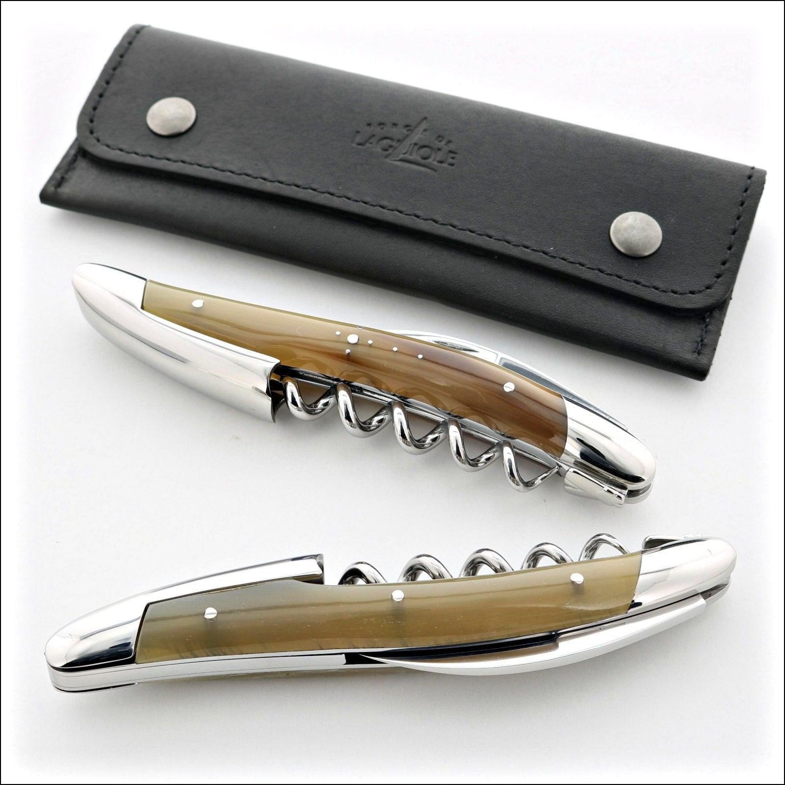 Forge de Laguiole Corkscrew Horn Tip Handle-Waiter Corkscrew