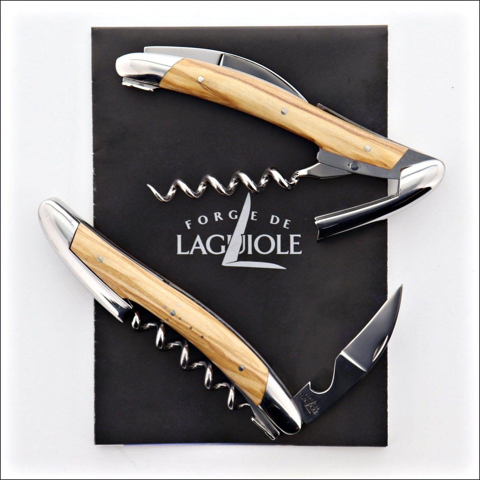 Forge De Laguiole Corkscrew Olive Wood - Shiny - Laguiole Imports