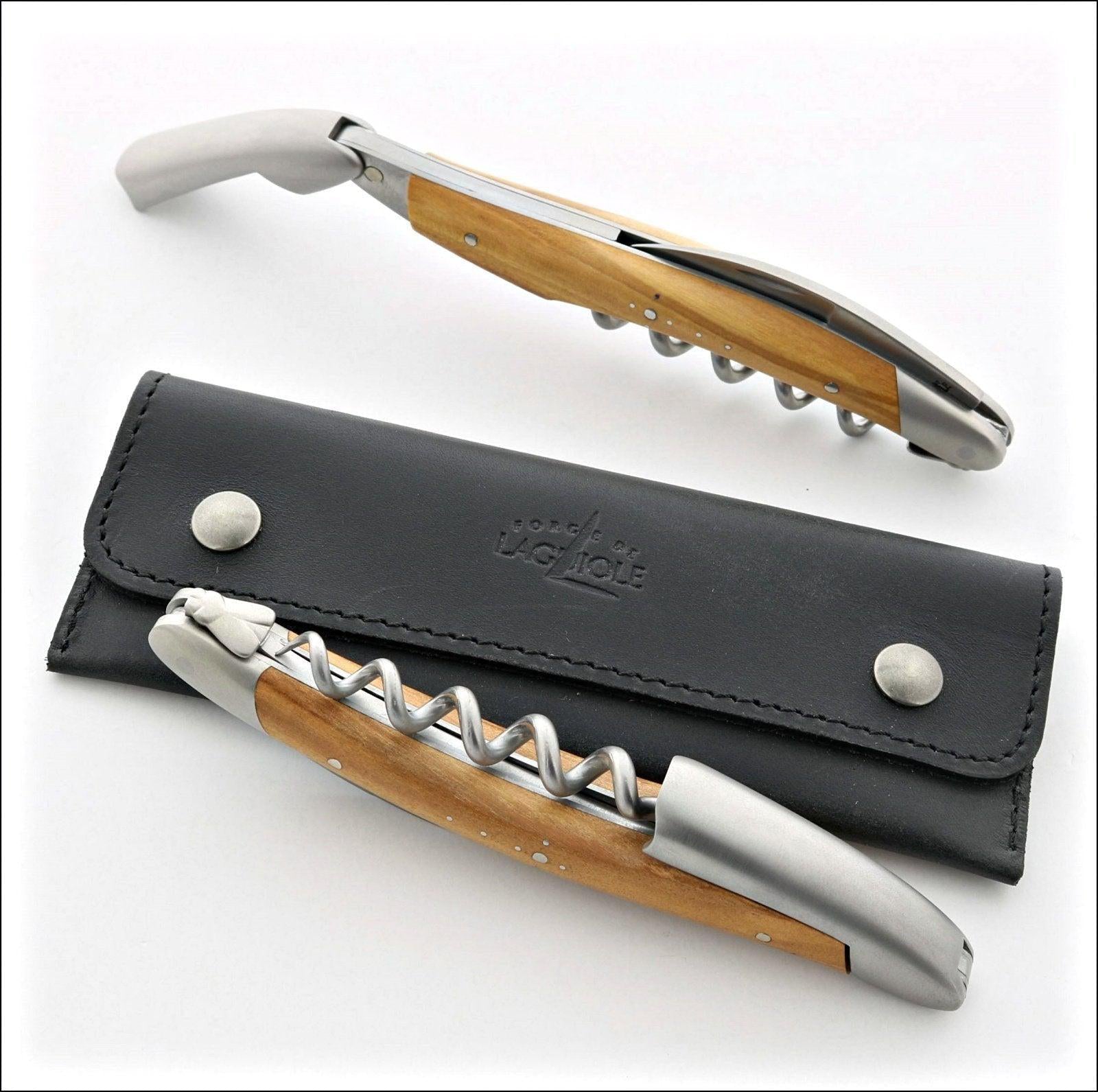 Forge de Laguiole Corkscrew Olive wood - Satin-Waiter Corkscrew