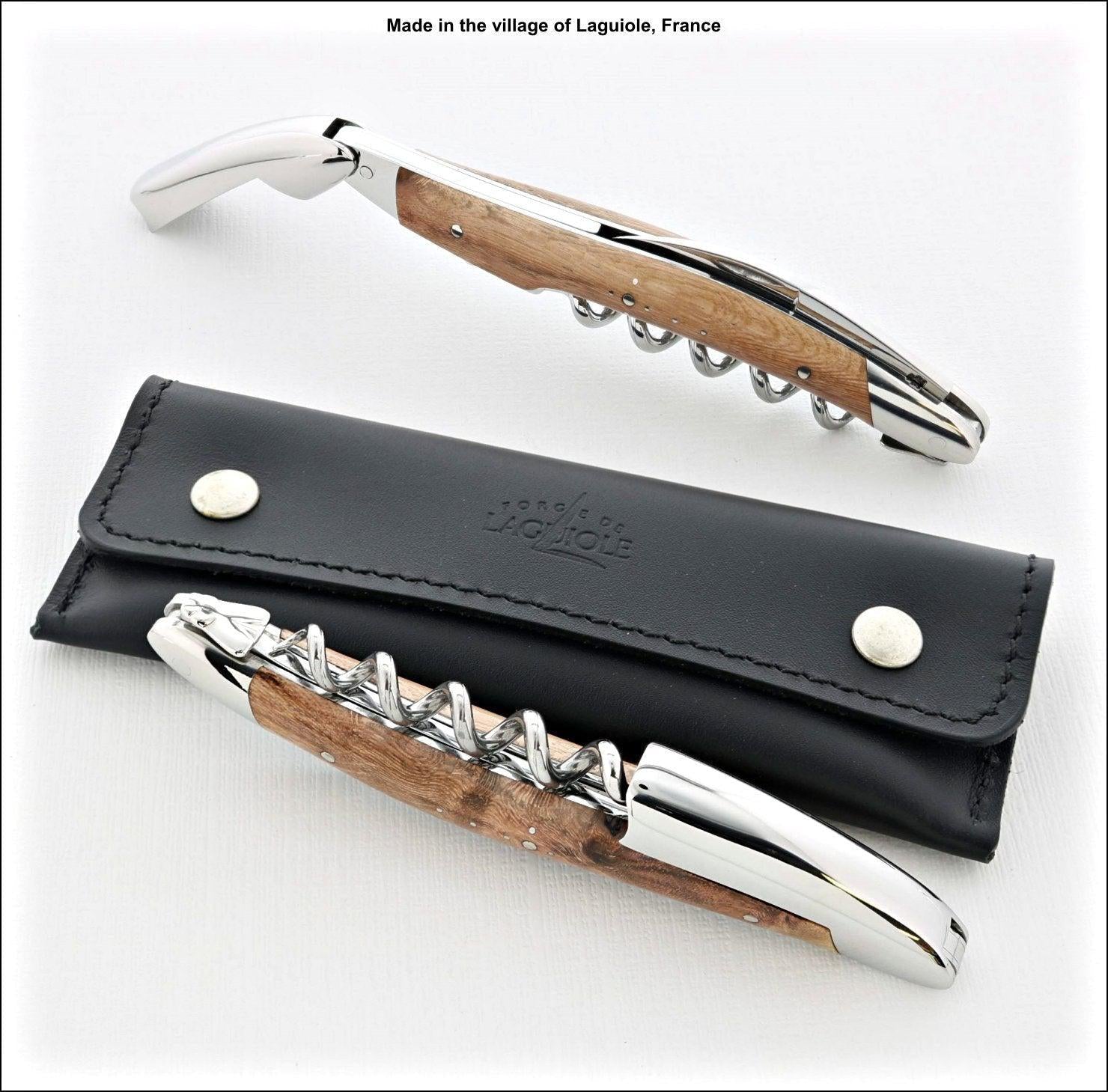 Forge de Laguiole Corkscrew Vine Stock Wood Handle - Shiny