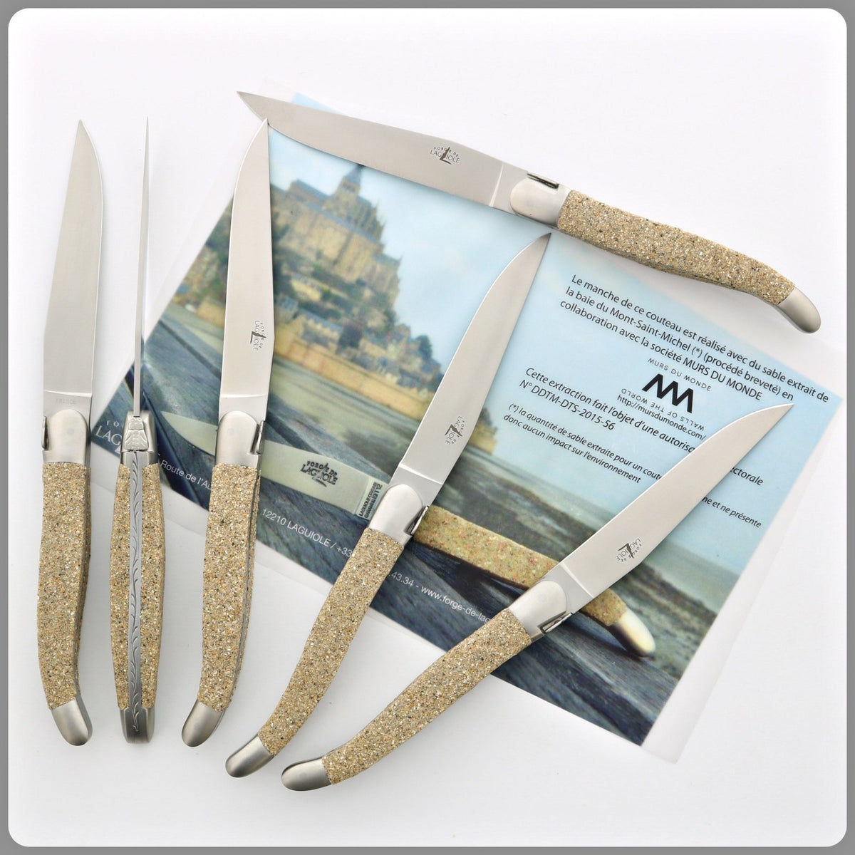 Forge de Laguiole Mont-Saint Michel Steak Knives-TABLE KNIVES